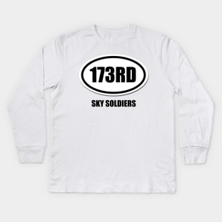 173RD Airborne Oval V.2 Kids Long Sleeve T-Shirt